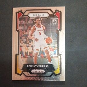 Panini Trojans Basketball Card with Red and Gold Accents
